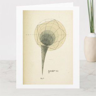 Vintage Math Illustration Greeting Card