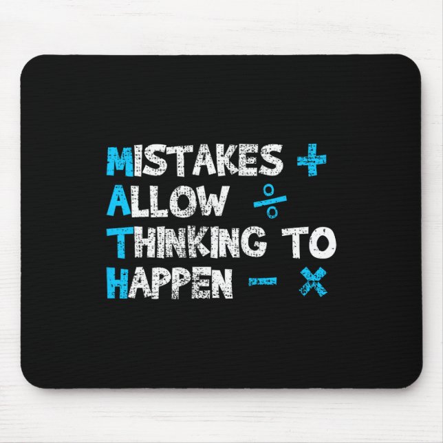 Vintage Math Teacher Funny Saying Gift  Mouse Pad (Front)