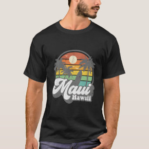 Vintage Maui Hawaii Hawaiian Beach Surfing 70'S Su T-Shirt