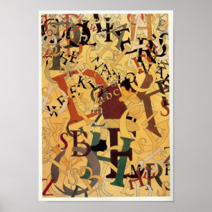 Vintage Maxfield Parrish Alphabet Poster