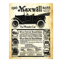 Vintage Maxwell Automobile Wonder Car Print