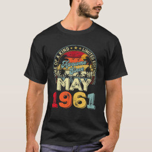 Vintage May 1961 60Th Birthday Decorations Boy Gir T-Shirt
