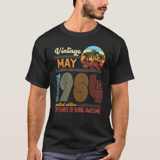 Vintage May 1984 38 Years Old 38th B Day Decoratio T-Shirt