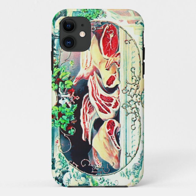 Vintage Meat Promo 1872 Case-Mate iPhone Case (Back)