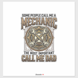 Vintage Mechanic Dad Gear Wrench Father Design_1