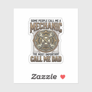 Vintage Mechanic Dad Gear Wrench Father Design_1