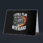 Vintage Mechanic Garage Car Engine I Still Play Wi Card<br><div class="desc">Vintage Mechanic Garage Car Engine I Still Play With Blocks</div>