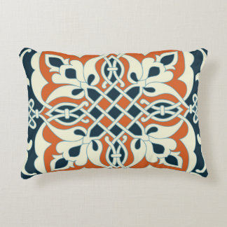 Vintage Medallion: Colourful Seamless Pattern Accent Pillow