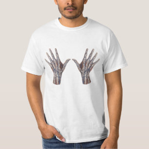 Vintage Medicine, Human Anatomy Hand Fingers T-Shirt