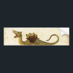 Vintage Medieval Dragon Design Bumper Sticker<br><div class="desc">Vintage Medieval Dragon Design</div>