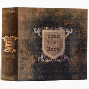 Vintage Medieval Faux Leather Ancient Tome Binder