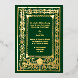 Vintage "Medieval" Illuminated Wedding