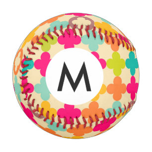 Vintage medieval rosette pattern baseball