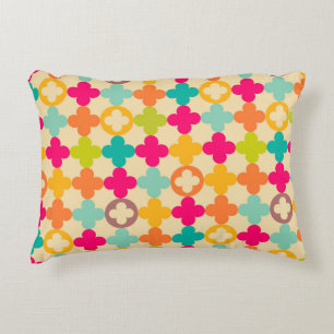 Vintage medieval rosette pattern decorative pillow