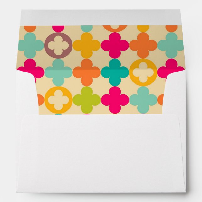 Vintage medieval rosette pattern envelopes (Back (Bottom))