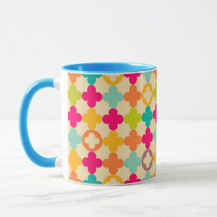 Vintage medieval rosette pattern mug