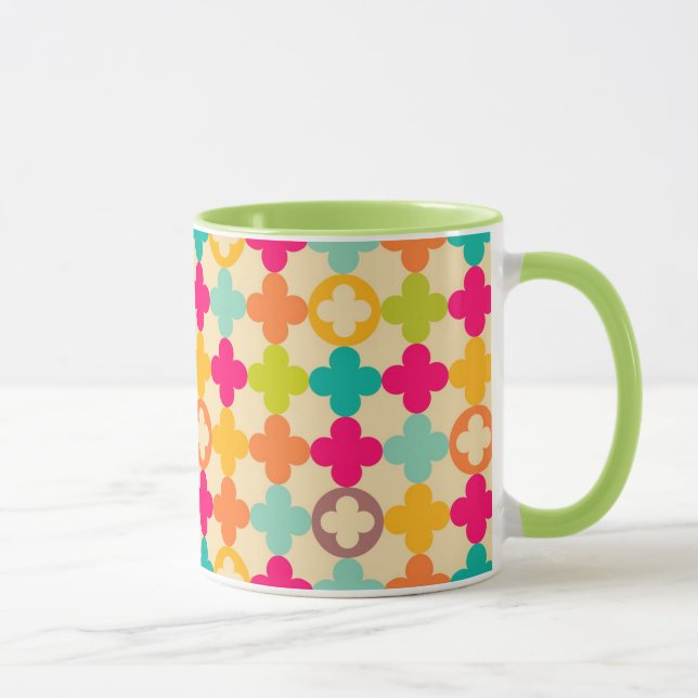 Vintage medieval rosette pattern mug (Right)