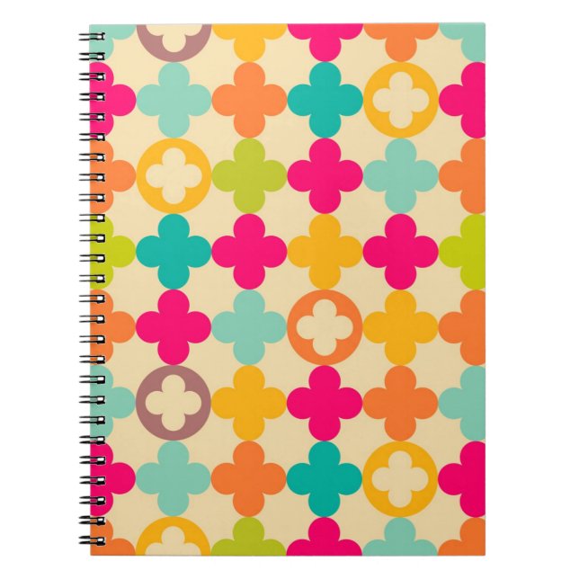 Vintage medieval rosette pattern notebook (Front)