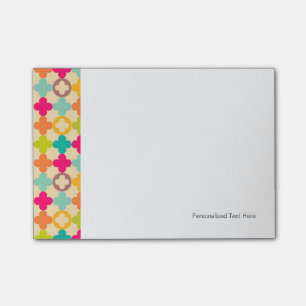 Vintage medieval rosette pattern post-it notes