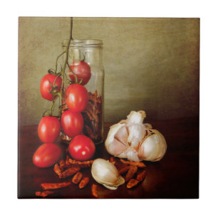 Vintage Mediterranean flavours Tile