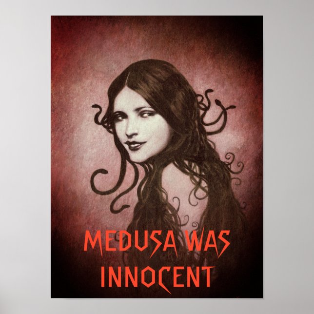 Vintage Medusa Was Innocent Poster (Front)
