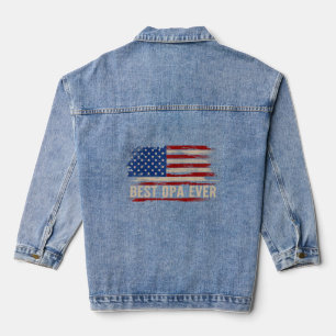 Vintage Meilleur Opa jamais American Flag Fête des
