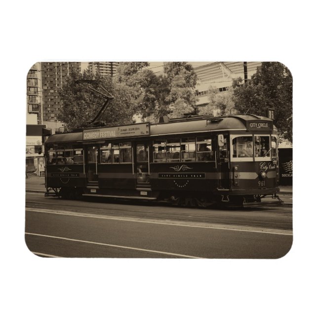 Vintage Melbourne tram Magnet (Horizontal)