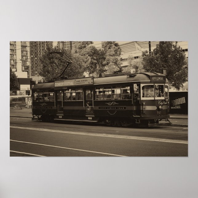 Vintage Melbourne tram Poster (Front)