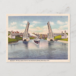 Vintage Memorial Bridge Postcard