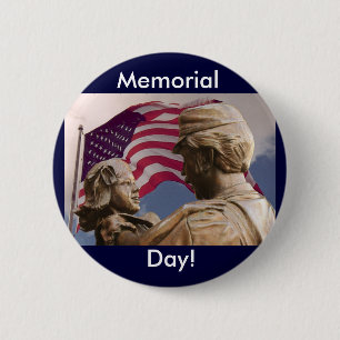 Vintage Memorial Day Homecoming Button
