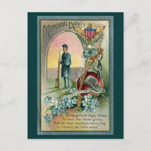 Vintage Memorial Day Tribute Postcard