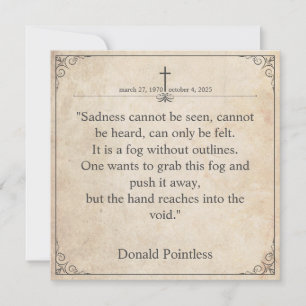Vintage Memorial Sympathy - Antique