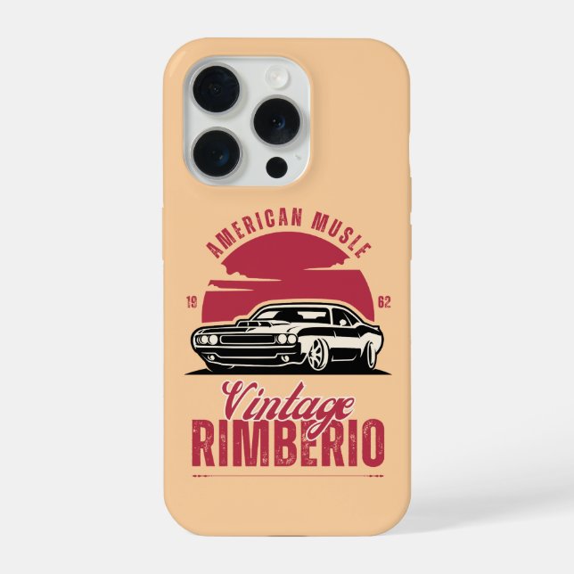 Vintage men car Phone Case (Back)