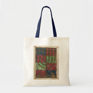 Vintage Menorah, Festival of Lights Happy Hanukkah Tote Bag