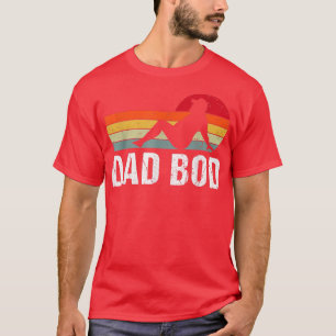 Vintage Mens Dad Bod Funny Best Dad Fathers Day Be T-Shirt