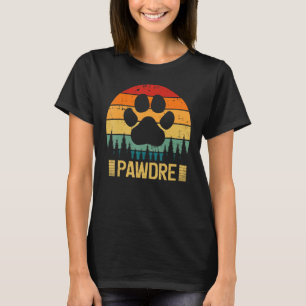 Vintage Mens Pawdre Dog Or Cat Dad Fathers Day T-Shirt