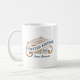 Vintage Men's Whiskey Inspired Date Established Coffee Mug