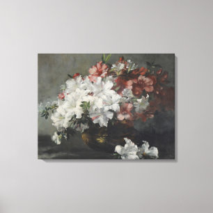 Vintage Menshausen-Labriola Still life of flowers Canvas Print
