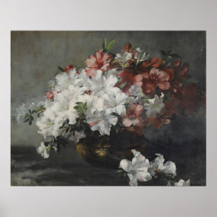 Vintage Menshausen-Labriola Still life of flowers Poster