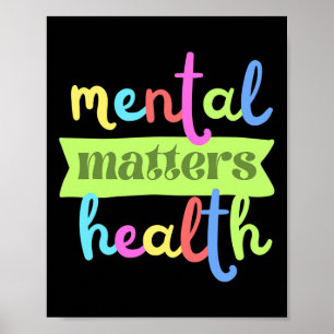 Vintage Mental Health Problems Quote For Support  Poster