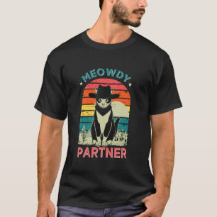 Vintage Meowdy Partner Cowboy Cat Vintage Howdy Co T-Shirt