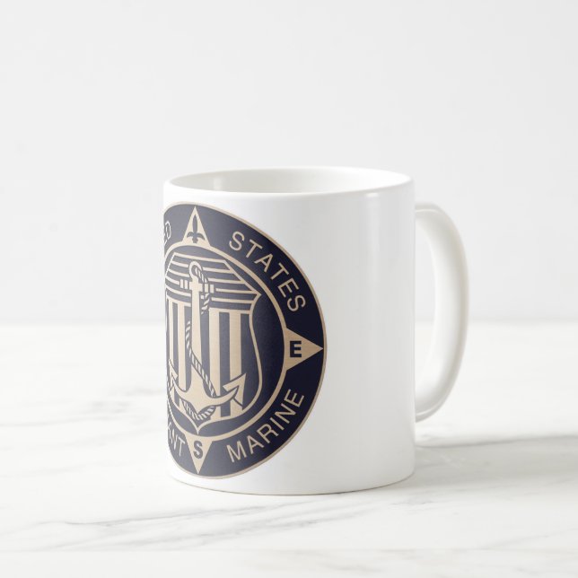 Vintage Merchant Marine Mug (Front Right)