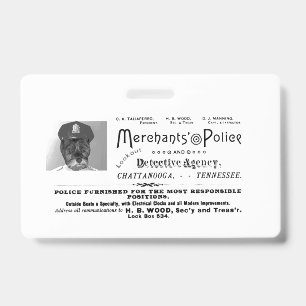 Vintage Merchants Police Badge
