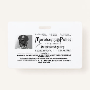 Vintage Merchants Police Badge
