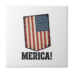 Vintage Merica Flag Patriotic Graphic Shirt_1 Tile