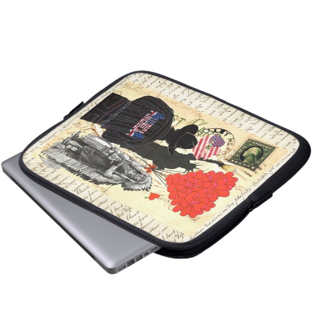 Vintage Merica Laptop Sleeve (Front Bottom)