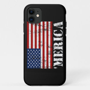 Vintage 'MERICA US Flag iPhone 5 Case