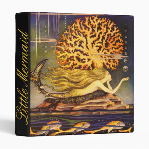 Vintage Mermaid Binder