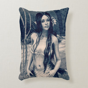 Vintage Mermaid Decorative Pillow