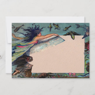 Vintage Mermaid Invitation